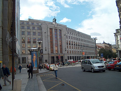 Česká národní banka, ulice Na Příkopě, Praha 1