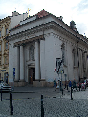 Kostel svatého Kříže, ulice Na Příkopě, Praha 1